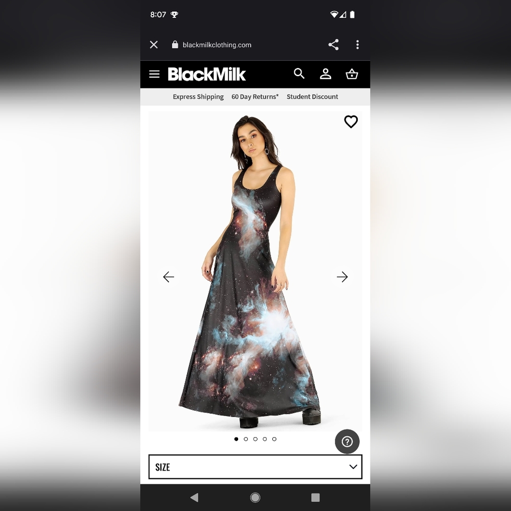 GALAXY BLACK MAXI DRESS - LIMITED